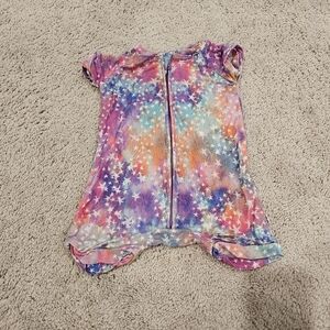 Little Sleepies Stardust Bamboo Shorty Zippy Pajama 3-6M